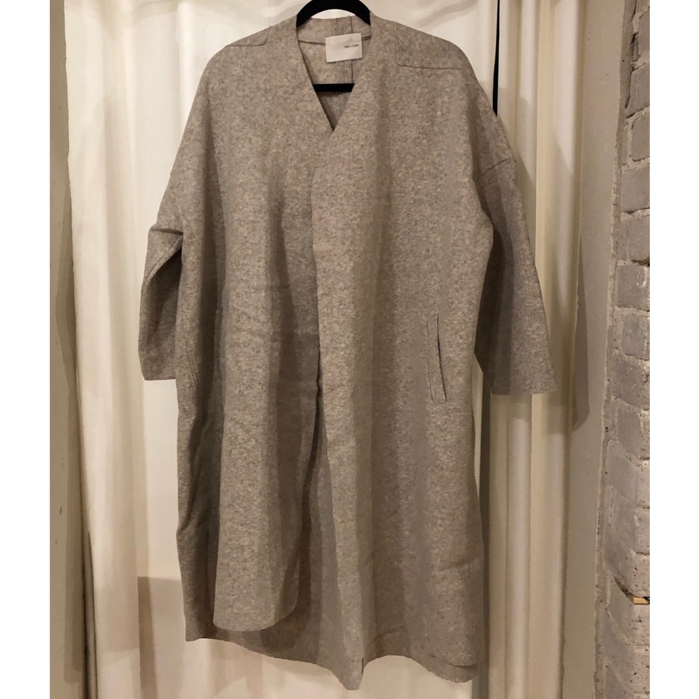 OAK + FORT Long Over-Sized Wool Coat/Cardigan